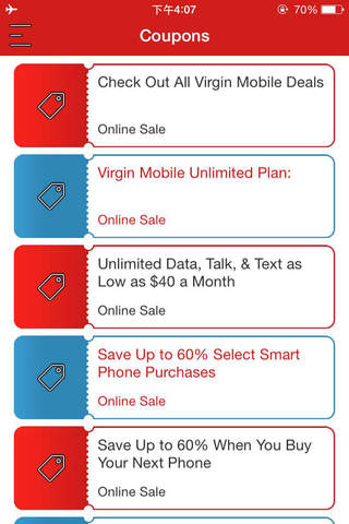 Coupons for Virgin Mobile screenshot 2