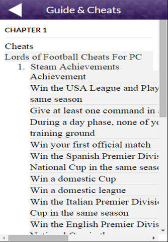 PRO - Lords of Football Game Version Guide screenshot 2