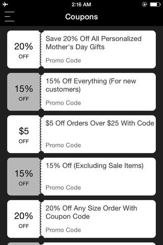 Coupons for Personalization Mall screenshot 2