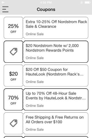 Coupons for Nordstrom rack - Fashion Shopping screenshot 2