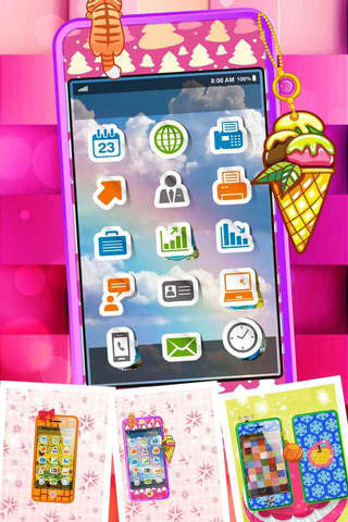 Shining Phone - Lovely Fashion Star Designing，Decorating Salon, Kids Funny Free Games screenshot 4