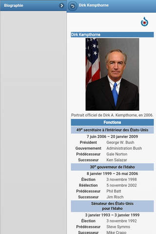 Directory of US senators screenshot 3