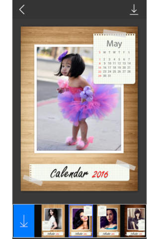 My Calendar 2016 - Make an own photo frame calendar using your own movments screenshot 2