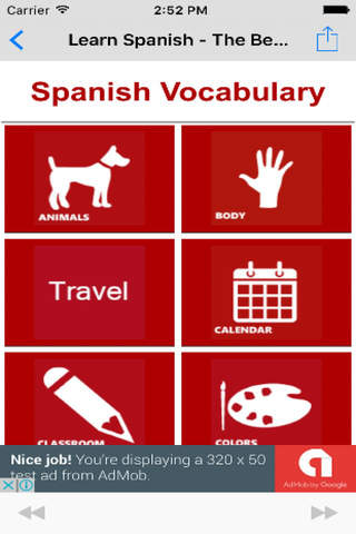 Learn Spanish - The Best Spanish Vocabulary with Spanish Phrases for Written and Oral Communication screenshot 2