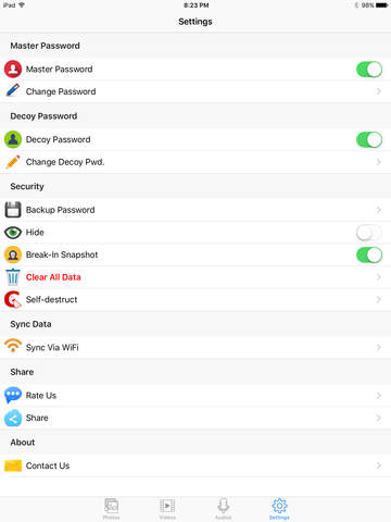 Screenshots of HiCalculator Hide Private Photo.s & Video.s - Password Lock Picture Album Vault & Keep Personal Privacy for iPad
