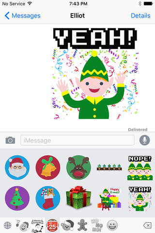 Christmas Emoji & GIF Keyboard screenshot 4