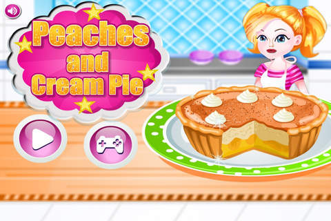 Cooking Peaches and Cream Pie Game screenshot 2