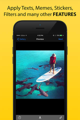 InstaSnap Upload Free for Snapchat and Instagram - Upload and Repost Photos & Videos from Camera roll, Photos library and Instagram account to Snapchat screenshot 3