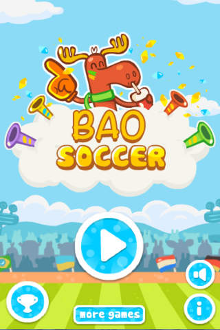 Bao soccer cute - control box ，make the soccer ball fall into the goal screenshot 2