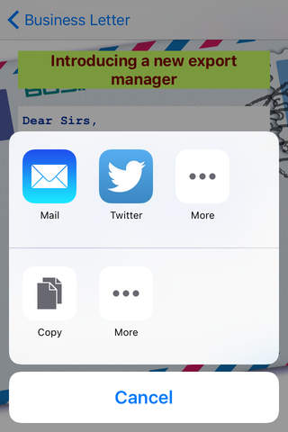 Business Letter Lite screenshot 3