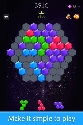 Hex FRVR-Hexagon puzzle Game Merged! Catch em Arc Dots screenshot 3