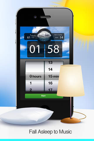 Nightstand - Free Alarm Clock + Weather screenshot 2