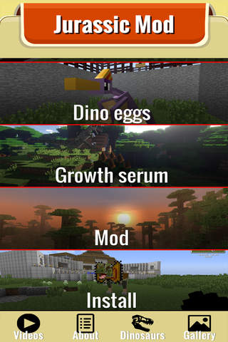 JURASSIC MOBS MOD COMPLETE INFO GUIDE FOR MINECRAFT PC screenshot 2