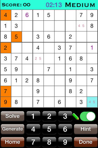 SimplySudoku- Free Sudoku Game!! screenshot 2