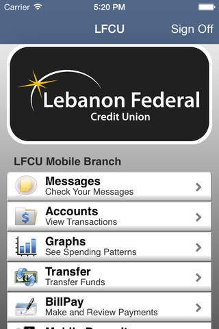 Lebanon Federal Credit Union screenshot 2