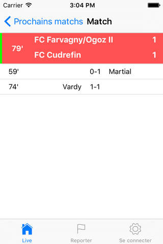 Footstats Live - Score en direct football amateur screenshot 2