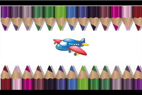 Aircraft Coloring Book : drawing games for kids screenshot 2