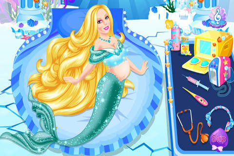 人鱼公主和宝贝 - 公主时尚一站式沙龙-女孩游戏 screenshot 2