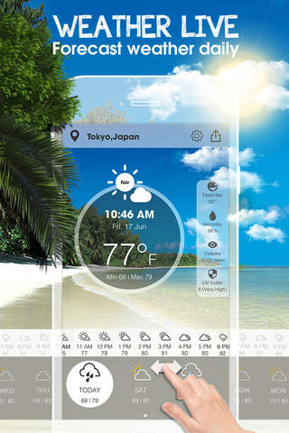 Living Earth - Clock & Weather Pro screenshot 2
