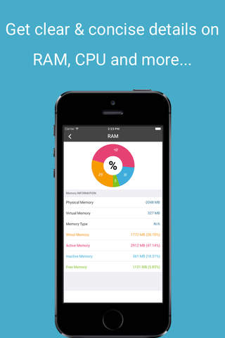 CPU Monitor - RAM,OS & Battery screenshot 2