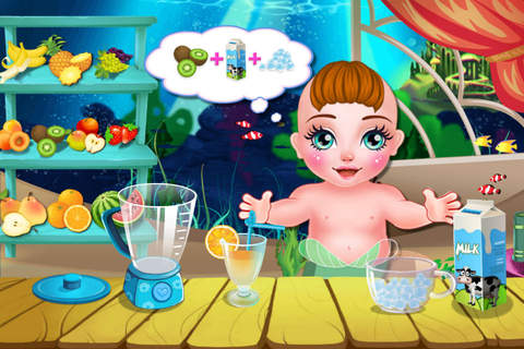 Pregnant Mermaid Baby Care - Mommy Makeup Salon/Lovely Infant Castle screenshot 3