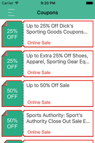 Coupons for DICK'S Sporting Goods in Mobile App screenshot 2