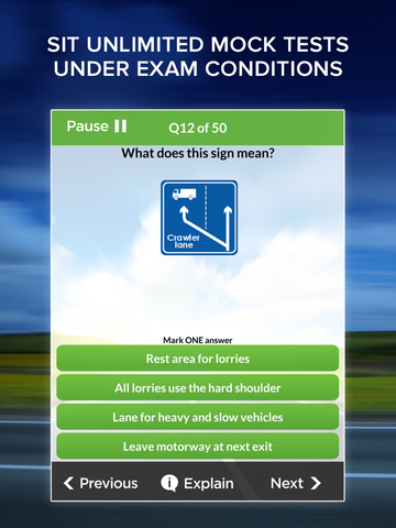 Theory Test for UK Car Drivers and Motorcyclists HD - Plus The Highway Code and Braking Distance Simulator from Driving Test Success screenshot 2