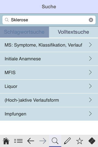 Multiple Sklerose infopocket screenshot 4
