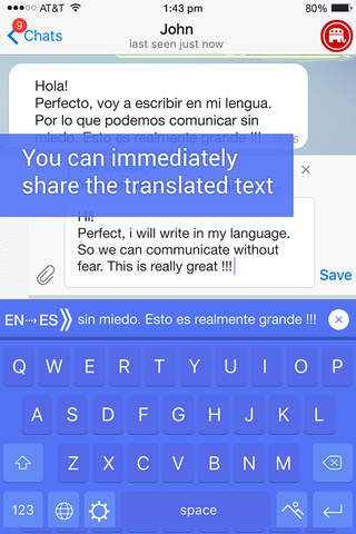 Keyboard Translator & Photo Scanner. Upload from Camera Roll and Translate. Use in All Social Network! screenshot 4