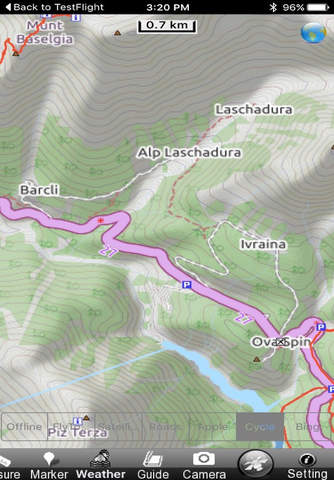Schweizer National park - GPS Map Navigator screenshot 2