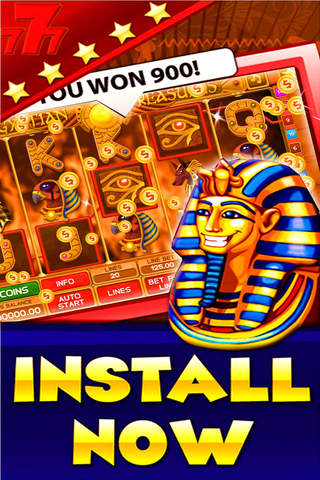 777 Lucky Pharaoh's Slots: HD Casino! screenshot 3