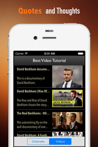 David Beckham Biography and Quotes: Life with Documentary screenshot 3
