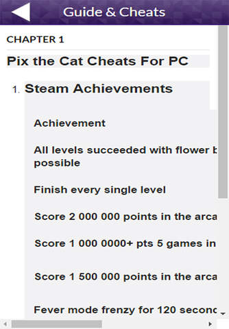Game Guide for Pix the Cat Game version screenshot 2