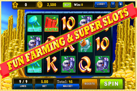 Crazy Farm Slots-SlotGames-Free Slots! screenshot 4