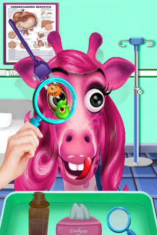 Giraffe Baby's Eyes Doctor - Crazy Resort/Cute Pets Surgery screenshot 2