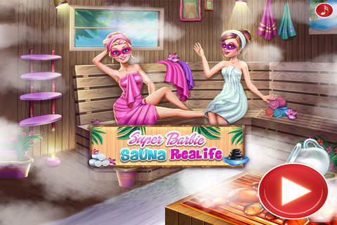 安娜的桑拿水疗 - 芭比的日常，化妆换装养成，女生儿童教育免费游戏 screenshot 4