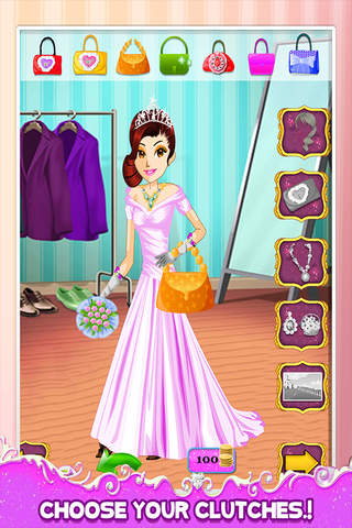 Princess Wedding Beauty Salon - Bride Dress Up, Makeup Fashion Makeover Games HD screenshot 3