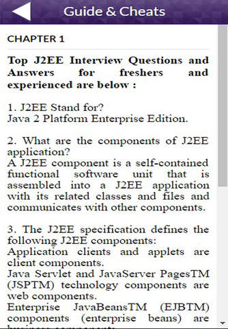 App Guide for J2EE Interview Questions screenshot 2