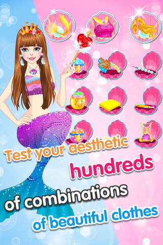 Mermaid Salon - Deep Sea Fairytale,Makeup, Dress up and Makeover Game for Girls and Kids screenshot 2