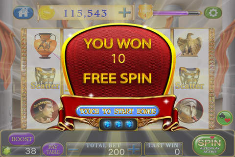 Ancient Greek Slots - Lucky of Golden Era Empire Slot machine screenshot 3