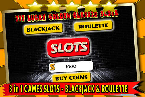 777 Lucky Golden Classic Slots - Casino Slots screenshot 2