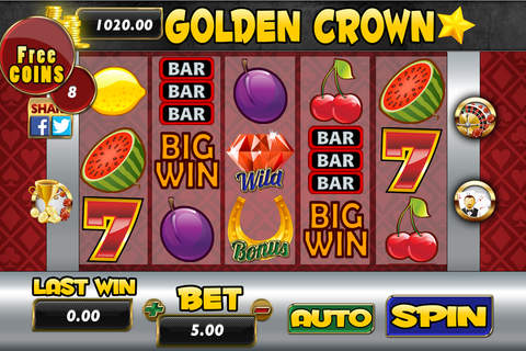 Aaron Golden Crown Slots - Roulette - Blackjack 21 screenshot 2