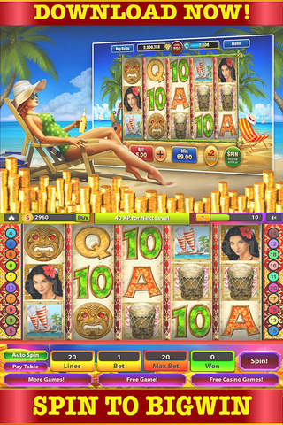 Number tow Slots: Of Pirate boat Spin Beach HD screenshot 2