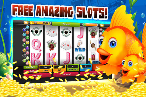Golden Fish Casino Slots - Wild Era of the Jumping Dolphin Dark Seas Journey screenshot 2