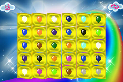 Color Balloons Memory Match Flash Cards Game screenshot 2