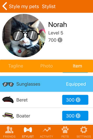DoubleDip: Pets with hats. Share and track feeding times, add cute photos, put hats on them. screenshot 2