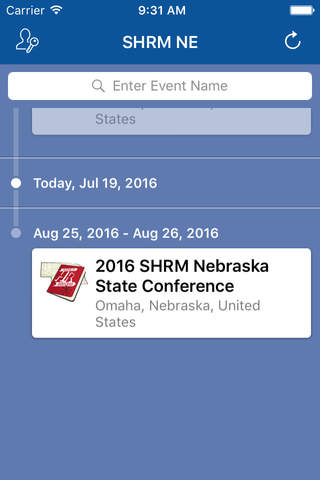 SHRM Nebraska Events App screenshot 2