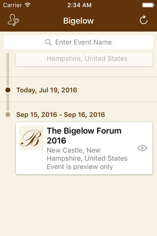 Bigelow Forum App screenshot 2