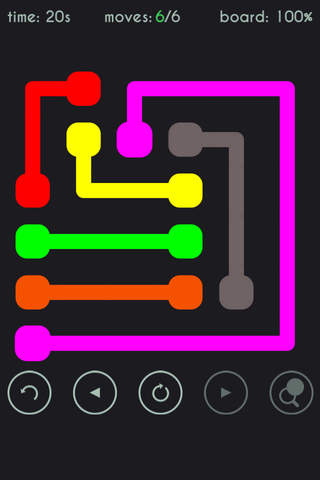 Free Brain Game - The Color Line Draw Connect 2 Dots Puzzle screenshot 2