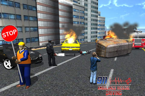 911 Ambulance Rescue Driving screenshot 4